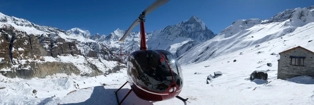 ANNAPURNA BASE CAMP AND MARDI HIMAL HELICOPTER TOUR